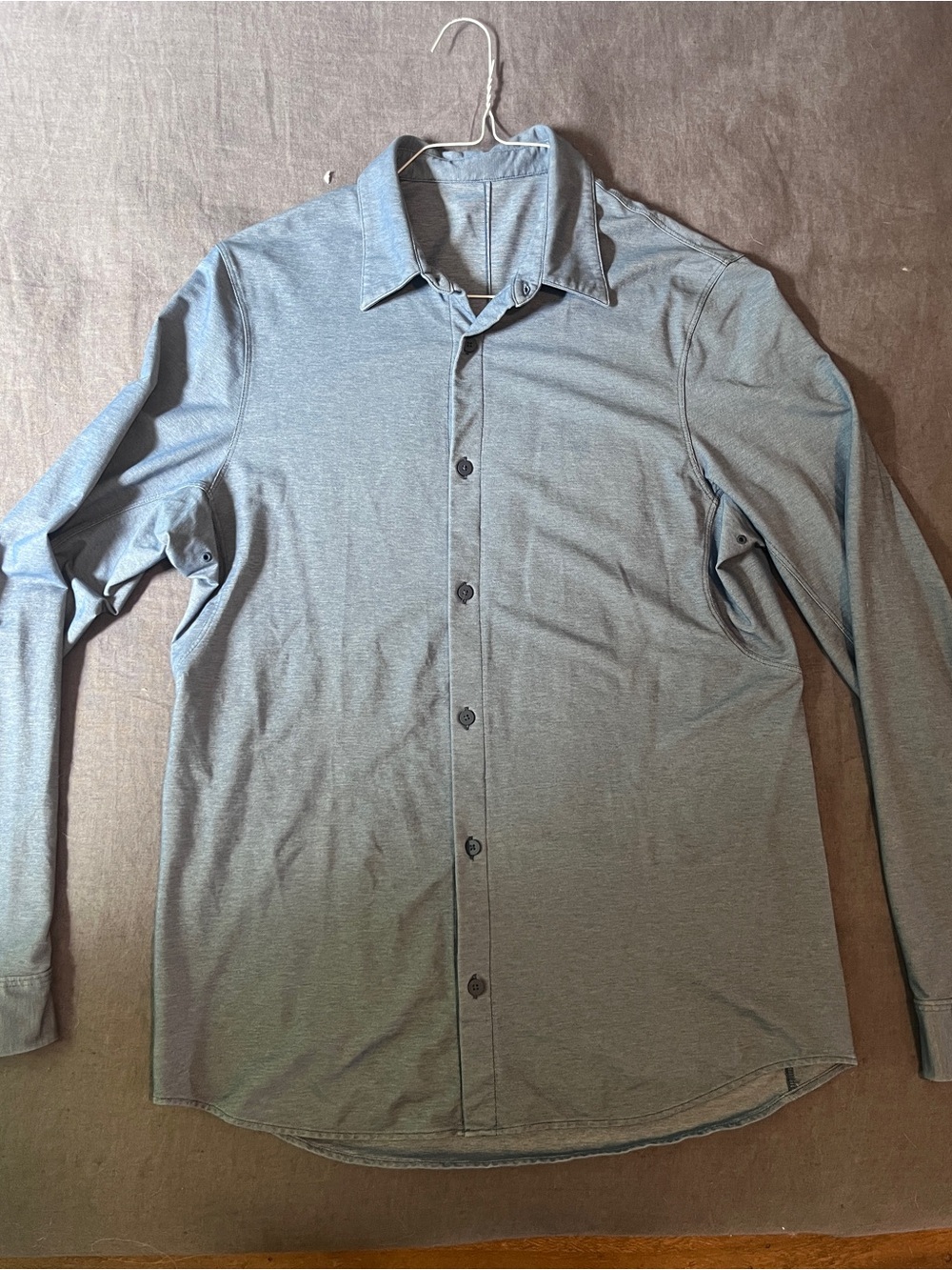 Lululemon Long Sleeve Button-Up Shirt - Blue